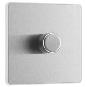 BG Electrical Evolve Brushed Steel - Single, 2 way push 200W