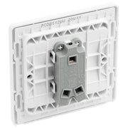 BG Electrical Evolve Brushed Steel - Single, 2 way switch, wide rocker