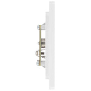 BG Electrical Evolve Brushed Steel - Single, co-axial