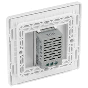 BG Electrical Evolve Brushed Steel - Single, 2 way touch, 200W, secondary