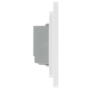 BG Electrical Evolve Brushed Steel - Single, 2 way touch, 200W, secondary