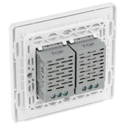 BG Electrical Evolve Brushed Steel - Double, 2 way touch, 200W, master