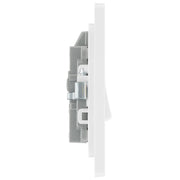 BG Electrical Evolve Brushed Steel - 20A, double pole, with indicator