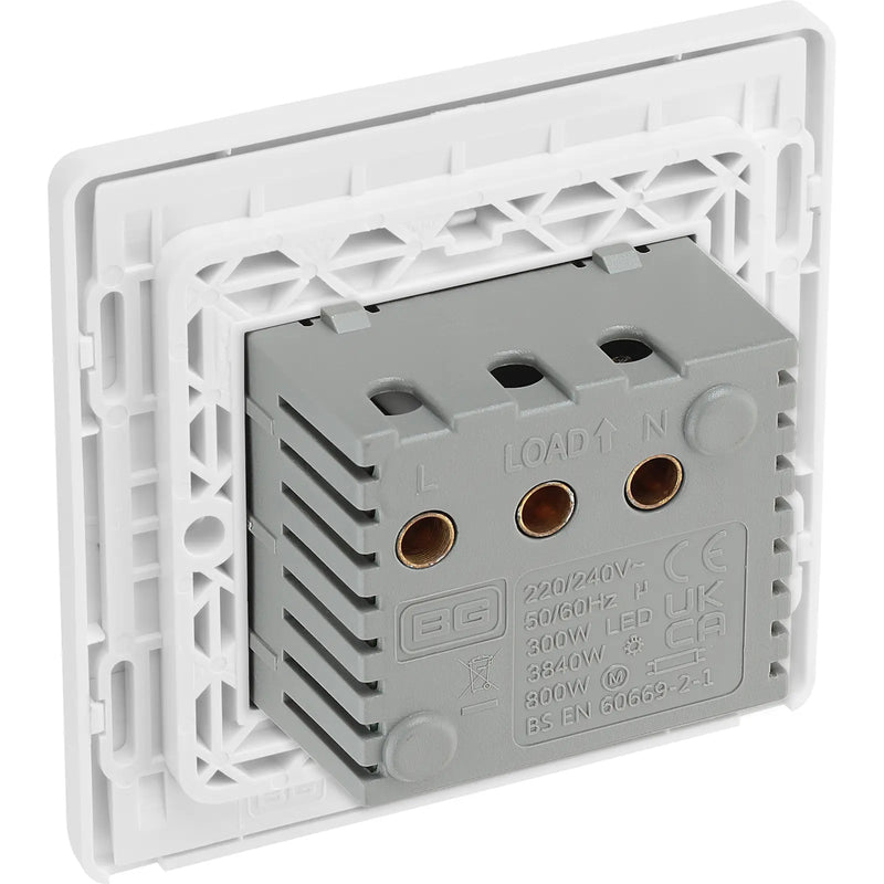 BG Electrical Evolve Brushed Steel - Hotel key card switch