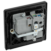 BG Electrical Evolve Matt Black - Single, switched, single pole