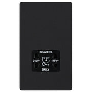 BG Electrical Evolve Matt Black - Double switched, double pole