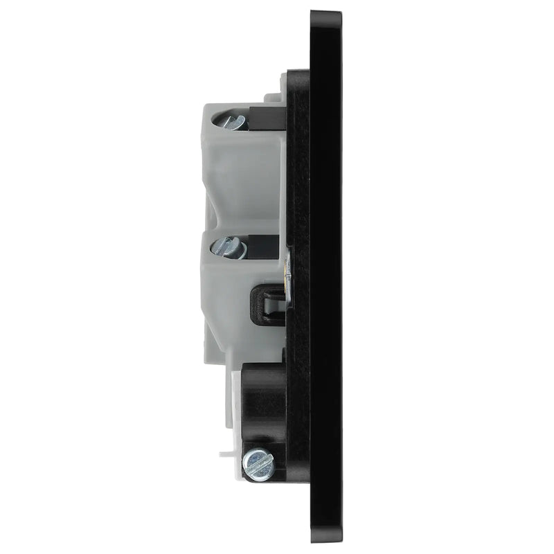 BG Electrical Evolve Matt Black - Unswitched and fused