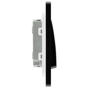 BG Electrical Evolve Matt Black - Double, 2 way switch, wide rocker