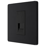 BG Electrical Evolve Matt Black - Single, telephone socket, master