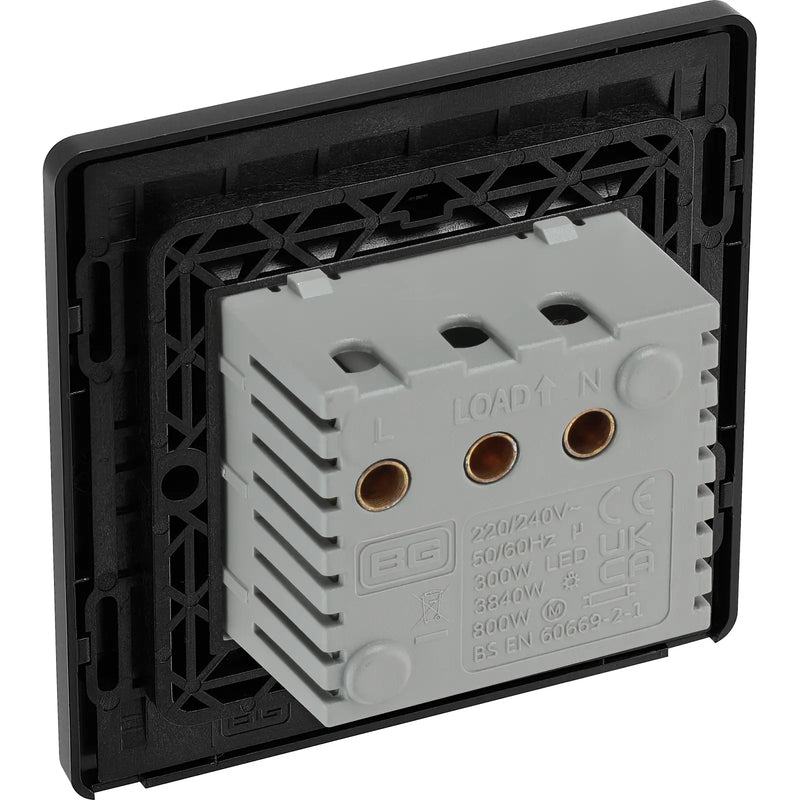 BG Electrical Evolve Matt Black - Hotel key card switch