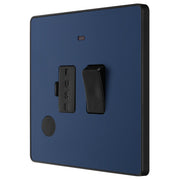 BG Electrical Evolve Matt Blue - Switched and fused with indicator