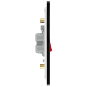 BG Electrical Evolve Matt Blue - 45A, double pole, large plate, with indicator