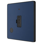 BG Electrical Evolve Matt Blue - Unswitched and fused
