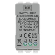 BG Electrical Grid - 2 way, Intelligent Dual Mode Dimmer
