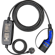 Sync Energy EV Cables - EV Charging Cable, Mode 2, 3 Pin UK Plug to EV Type 2 - 10 Metres