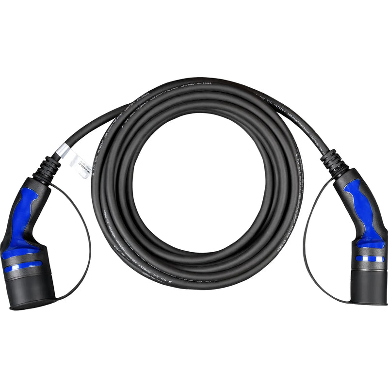 Sync Energy EV Cables - EV Charging Cable, Mode 3 Type 2, 7.4kW Single Phase - 8 Metres