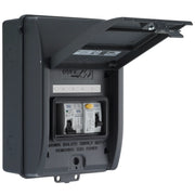 Sync Energy EV Circuit Protection - 5 Module EV Consumer Unit with 40A 30mA Type A RCD, 40A MCB, Type 2 SPD, IP65 - Grey