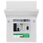 Sync Energy EV Circuit Protection - 5 Module EV Consumer Unit 40A with RCD, SPD, MCB, IP20 - White
