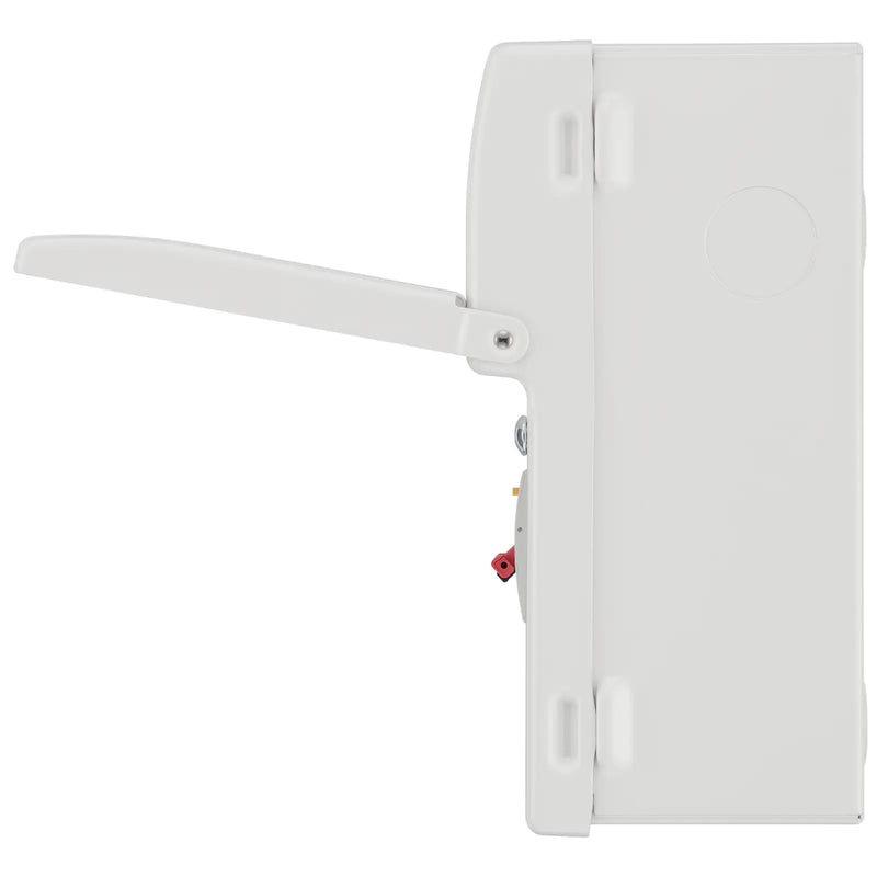 Sync Energy EV Circuit Protection - 5 module, White, 100A Main Switch, 40A 30mA Double Pole RCBO, Type 2 SPD + 1 spare way