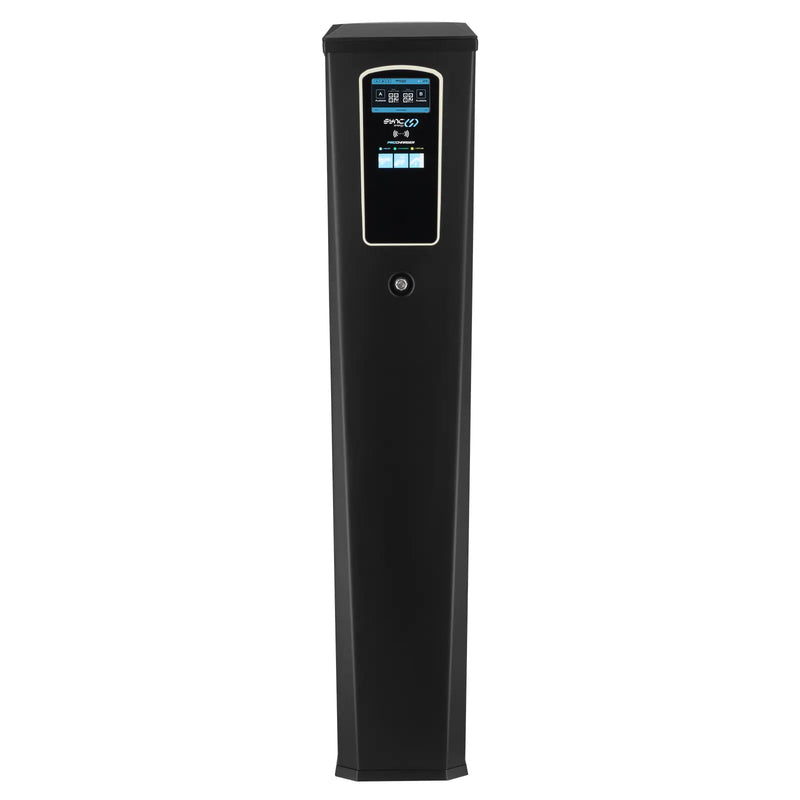 Sync Energy Pro Charger - Bollard EV Charger, Dual Socket, Three Phase 2x11kW Integrated Mid Meter, 4G