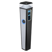 Sync Energy Pro Charger - EV Twin Bollard Pro Charger with Light 2 x 7.4kW, Single Phase - 4G, MID Meter