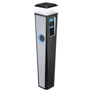 Sync Energy Pro Charger - EV Twin Bollard Pro Charger with Light 2 x 7.4kW, Single Phase - 4G, MID Meter