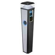 Sync Energy Pro Charger - EV Twin Bollard Pro Charger with Light 2 x 11kW, Three Phase - 4G, MID Meter with Pay Terminal