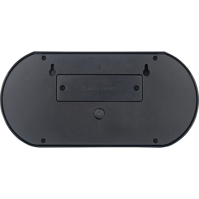 Luceco Ext Residential - Carina Decorative Oval Outdoor Solar Bulkhead Wall Light with PIR Motion Sensor, LED Exterior Lighting, Black, IP54, 5W, 470lm, 4000K