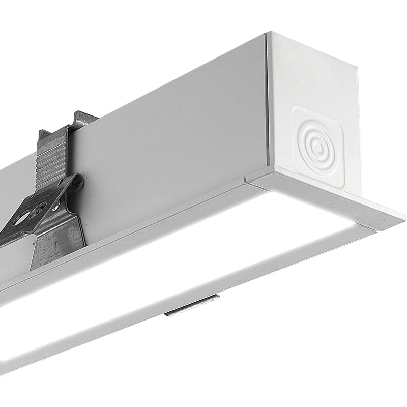 Luceco Contour Recessed - Contour 602mm recessed module 600lumens with fixed output driver finished in white