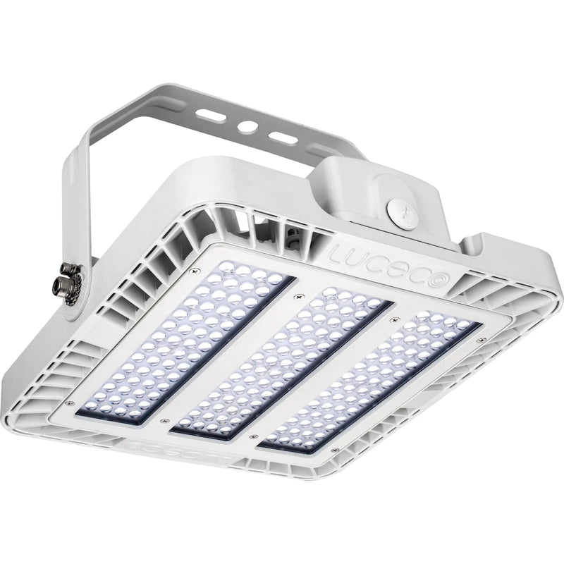 Luceco Ceres white RAL 9016 IP65 highbay 356mm 16000lm 110w em 90-degree