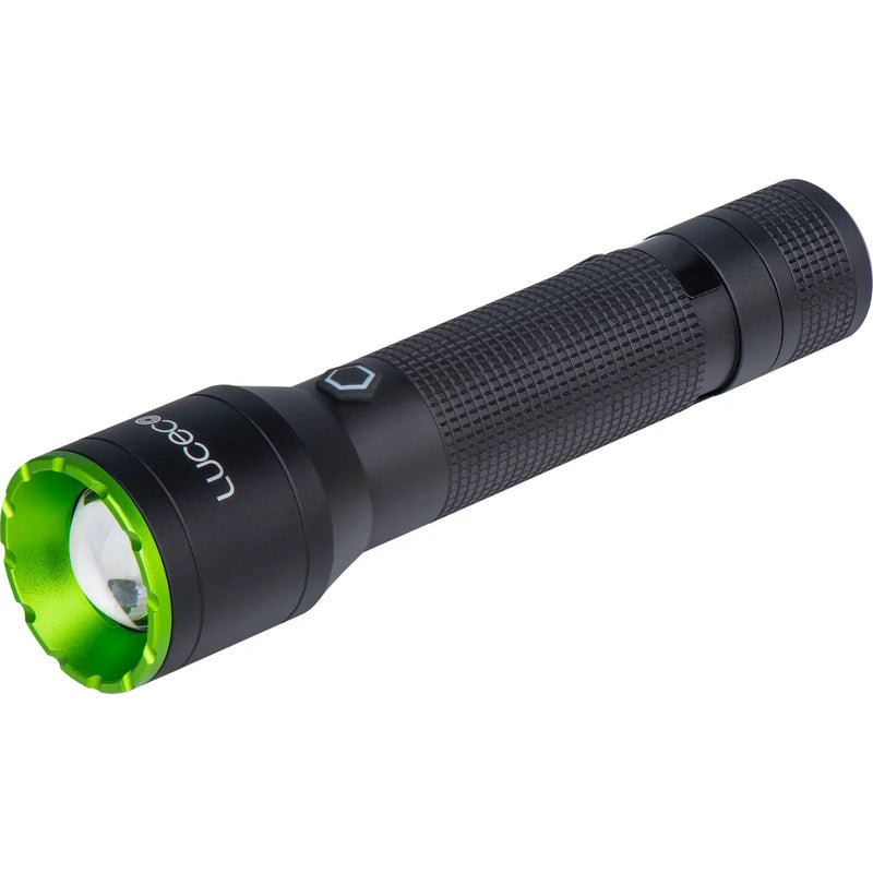 Luceco Hand Torch - Multi Focus LED Hand Torch, USB-C Rechargeable, Inspection Light, 3 Lighting Modes, IP44, 4W, 400lm, 6500K
