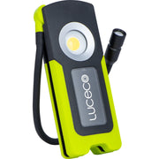 Luceco Hose Torch - Inspection Pipe LED Torch with Flexible Hose, USB-C Rechargeable, Full Rotation, 4 Lighting Modes, Worklights, IP54, 10W, 1000lm, 6500K