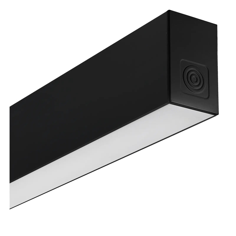 Luceco Contour Direct Indirect - Contour 1414mm suspended module direct/indirect 6000lumens with fixed output driver finished in black