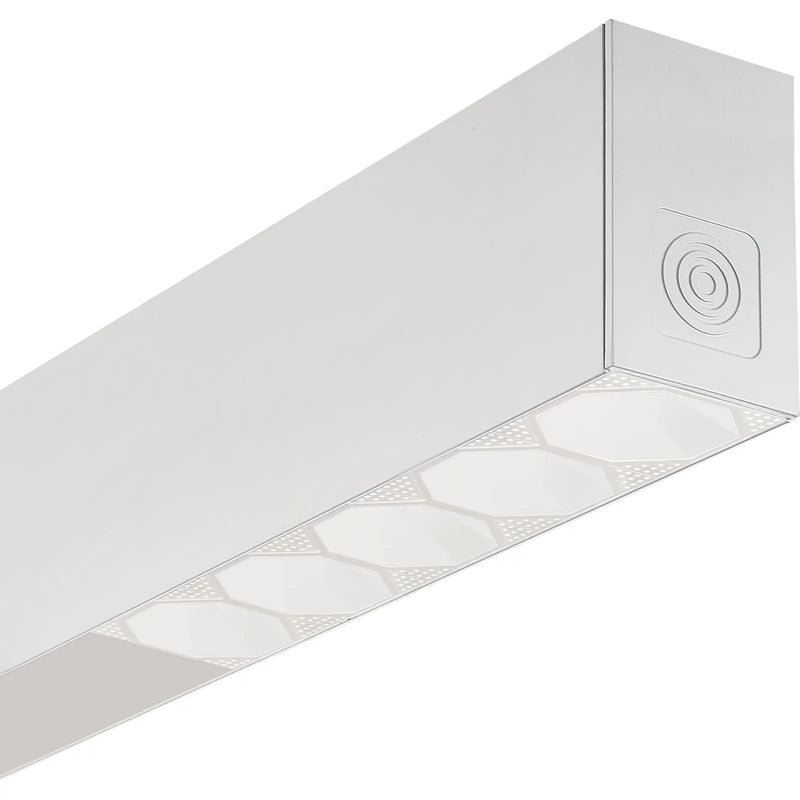 Luceco Contour Octa 1134mm suspended module direct/ indirect 3000lumens with fixed output driver finished in white
