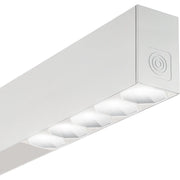 Luceco Contour Octa 1134mm suspended module direct/ indirect 5000lumens with standard driver + emergency finished in white