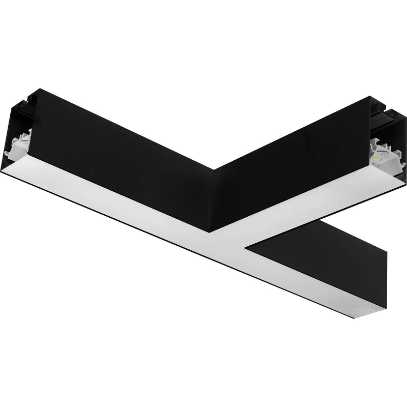 Luceco Contour Suspended - Contour 568mm suspended T connector module 900lumens with fixed output driver finished in black