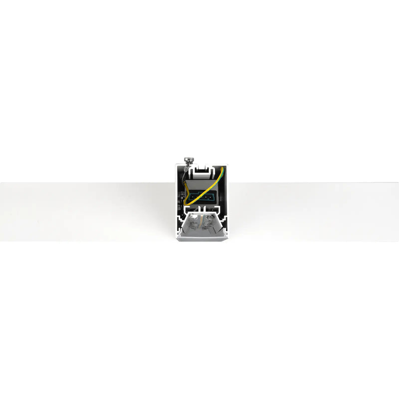Luceco Contour Suspended - Contour 568mm suspended X connector module 1200lumens with fixed output driver finished in white