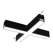 Luceco Contour Suspended - Contour 568mm suspended X connector module 1200lumens with fixed output driver finished in black