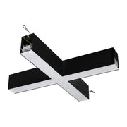 Luceco Contour Suspended - Contour 568mm suspended X connector module 1200lumens with fixed output driver finished in black