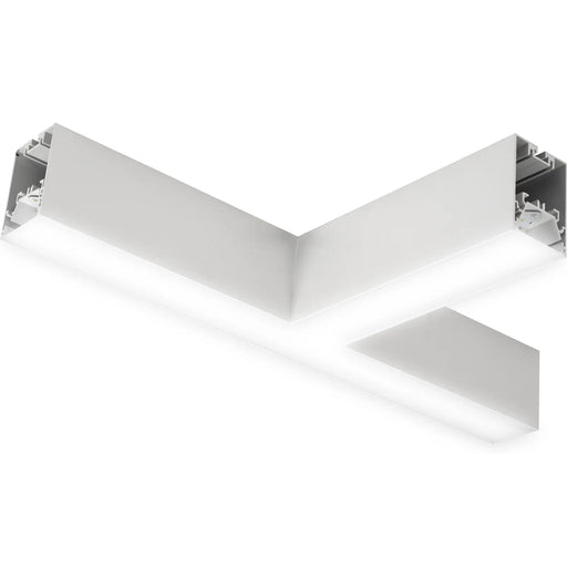 Luceco Contour Suspended - Contour 568mm suspended T connector module 1800lumens with fixed output driver finished in white