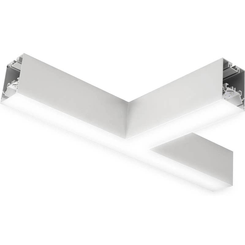 Luceco Contour Suspended - Contour 568mm suspended T connector module 1800lumens with fixed output driver finished in white