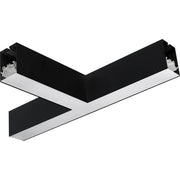 Luceco Contour Suspended - Contour 568mm suspended T connector module 1800lumens with fixed output driver finished in black
