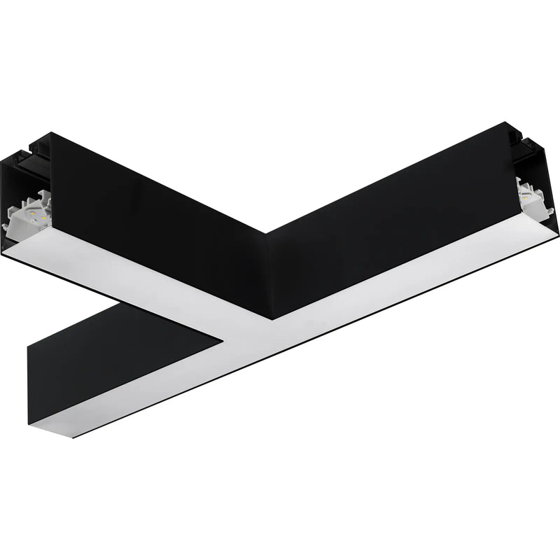 Luceco Contour Suspended - Contour 568mm suspended T connector module 1800lumens with fixed output driver finished in black