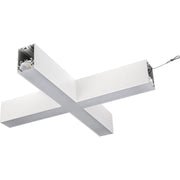 Luceco Contour Suspended - Contour 568mm suspended X connector module 2400lumens with fixed output driver finished in white