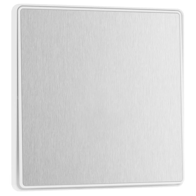 BG Electrical Evolve Brushed Steel - Single, 2 way switch, edge rocker