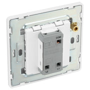 BG Electrical Evolve Brushed Steel - Single, 2 way switch, edge rocker