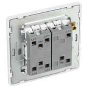BG Electrical Evolve Brushed Steel - Triple, 2 way switch, edge rocker