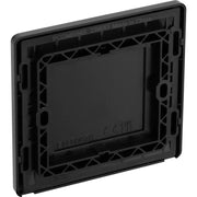 BG Electrical Evolve Matt Black - Single, blank plate