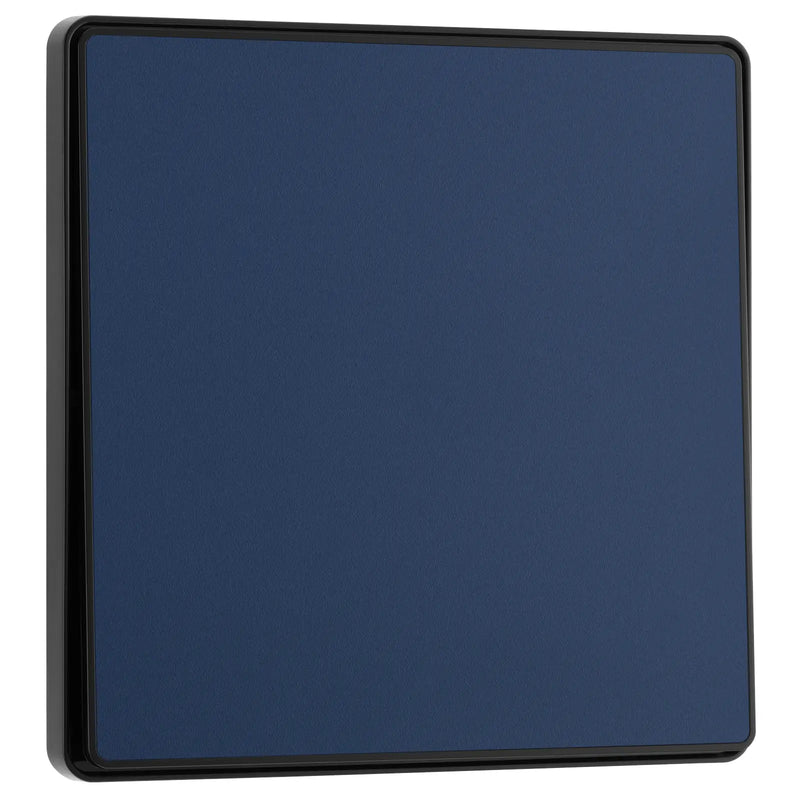 BG Electrical Evolve Matt Blue - Single, 2 way switch, edge rocker