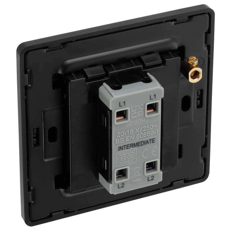 BG Electrical Evolve Matt Blue - Intermediate Switch